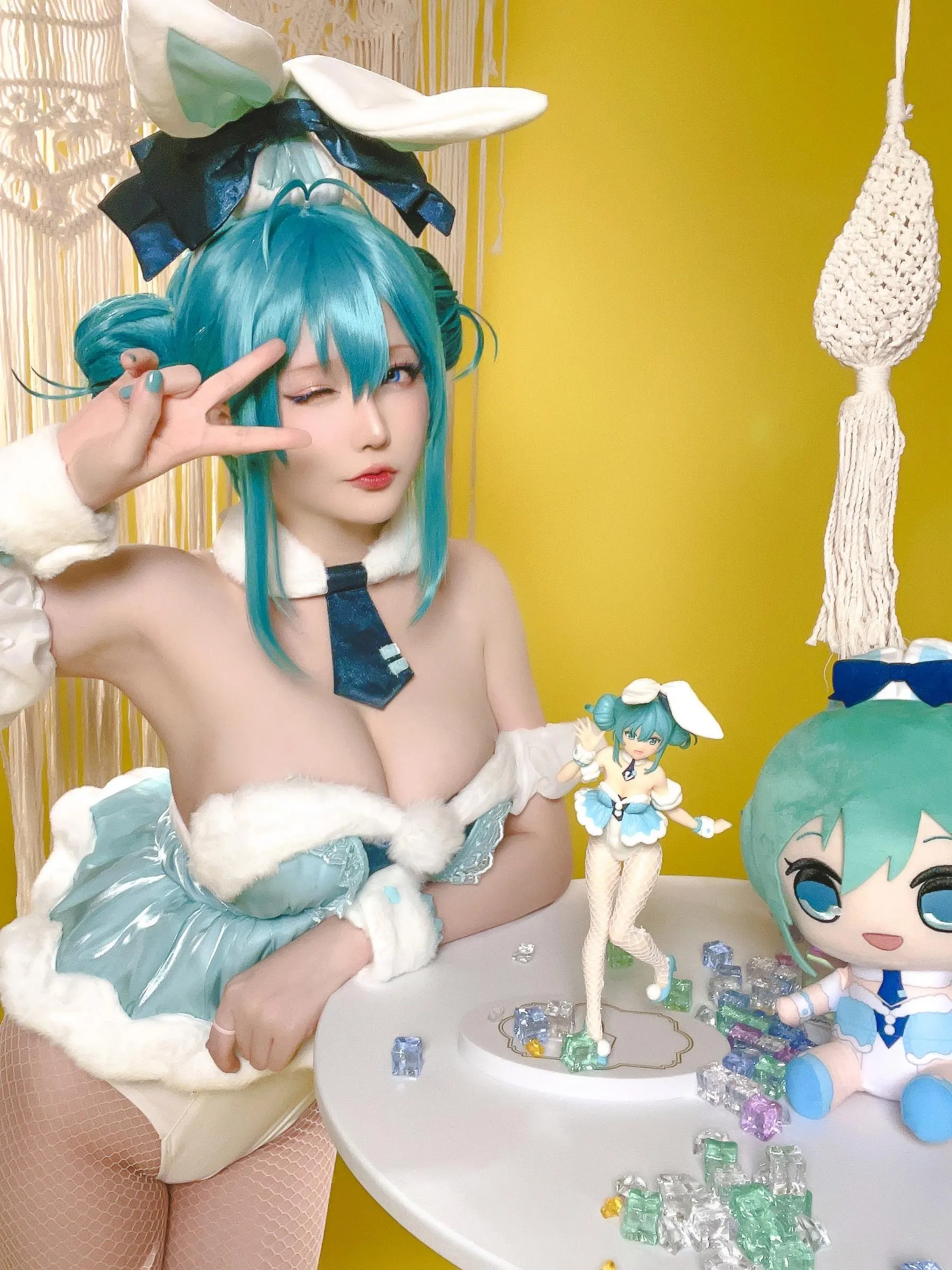 星之迟迟 – NO.158 23年9月计划A 初音未来 白兔女郎 [77P]插图1